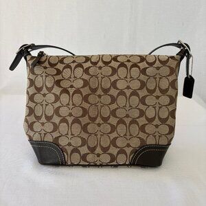 COACH Brown Signature Soft Soho Hobo Shoulder Bag F10906